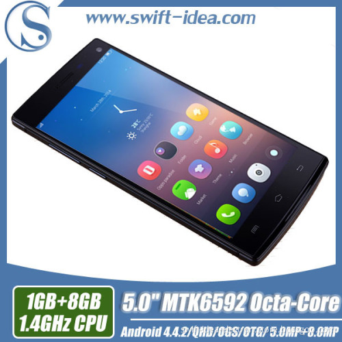 OEM 5 Inch Kitkat 4.4 Mtk6592 Octa Core Android Smart Phone (W3)